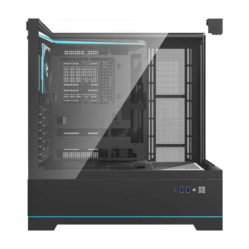 Darkflash DY450 PRO arvutikorpus (must) + 1 ventilaator