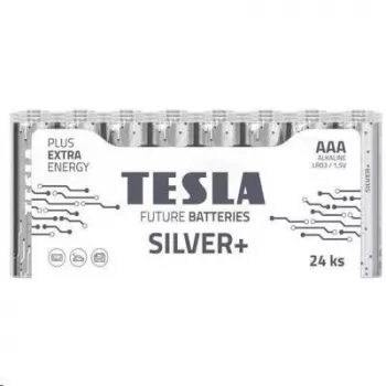 Tesla AAA Hõbedane+ leelispatareid LR03 1150 mAh (24 tk) (13032410)