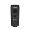 Käeshoitav vöötkoodilugeja Zebra CS60 1D/2D LED juhtmevaba IP65 must, Bluetooth/USB, 100 m leviulatus, 83 g