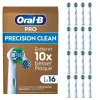 Oral B Precision Clean Toothbrush Heads 16 Pack Valge