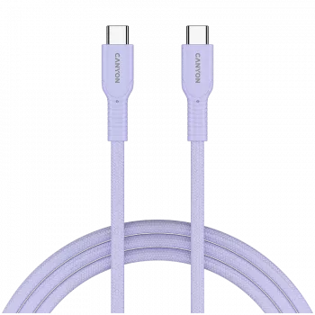 CANYON kaabel OnWire 60CL C-C 60W COLOR Punutud 1m Lilla