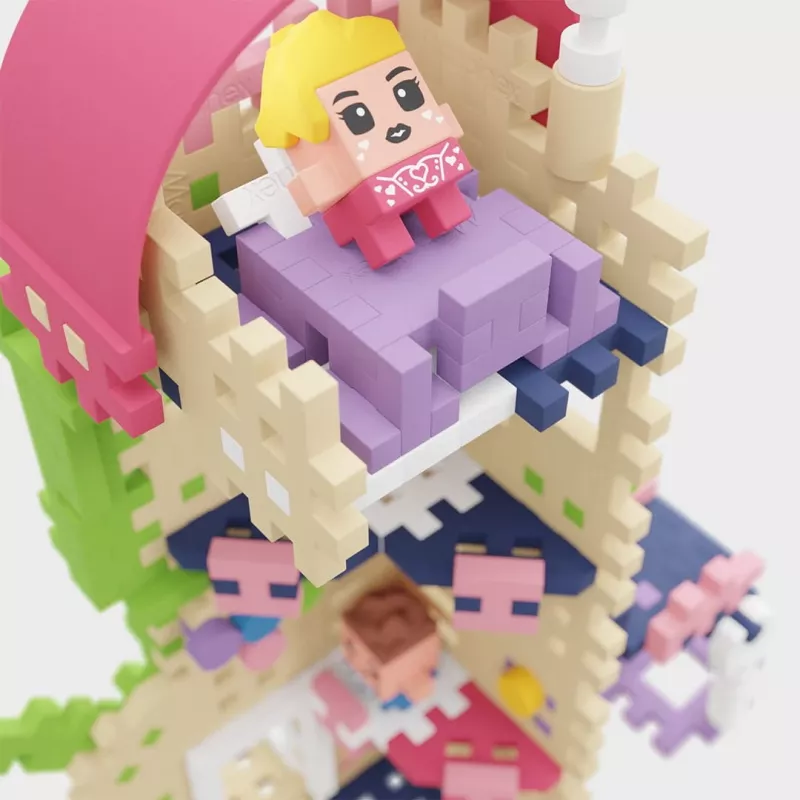 Marioinex Mini Waffle Princess Fantasy torni ehitusklotsid, 148 detaili