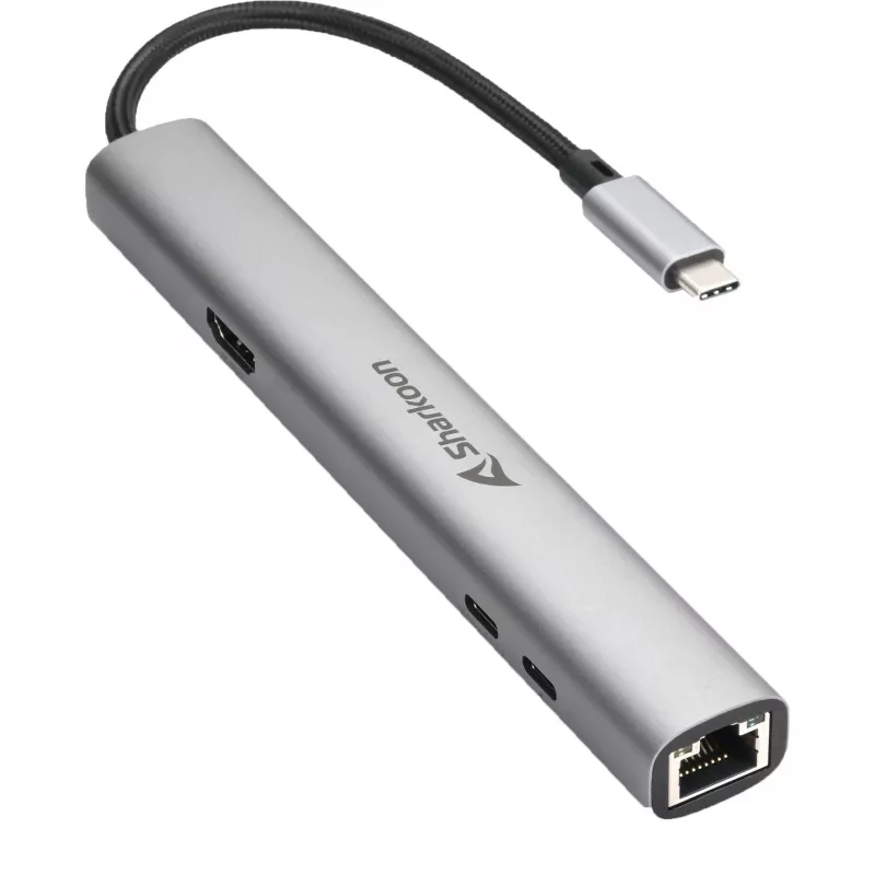 Sharkoon OfficePal USB-C Combo Adapter