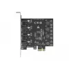 Delock PCI Express x1 kaart 4 x välise USB Type-A pesaga SuperSpeed USB