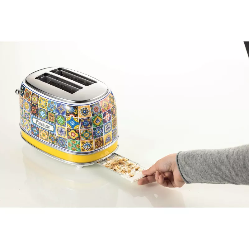 Ariete 155 Toaster Positano, 810W, 2 viilu, 6 pruunistusastet, purusahtel, sulatusfunktsioon, automaatne väljutus, ilma klambriteta