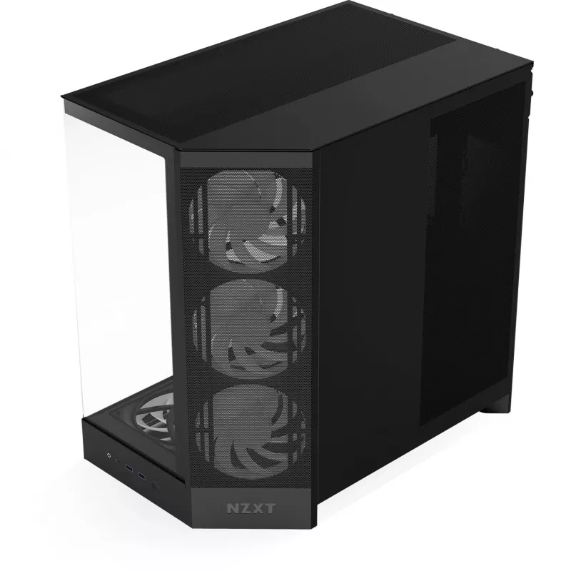NZXT PC korpus H9 Flow RGB+ Midi tower must