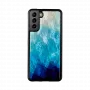iKins telefoniümbris Samsung Galaxy S21+ jaoks — kaitsev tagakaas, blue lake Must