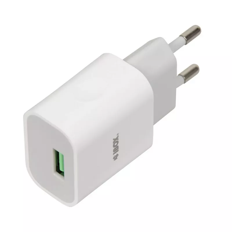 Laadija iBOX C-41 USB 2A, 1 USB-port, microUSB-kaabel, valge