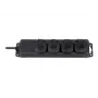 Brennenstuhl pikenduspistikupesa IP44 4-kohaline must 2,0m H07RN-F 3G1,5 - pikendusjuhe - vahelduvvool 230 V - väljundpistikud: 4 - 2 m (1159960)