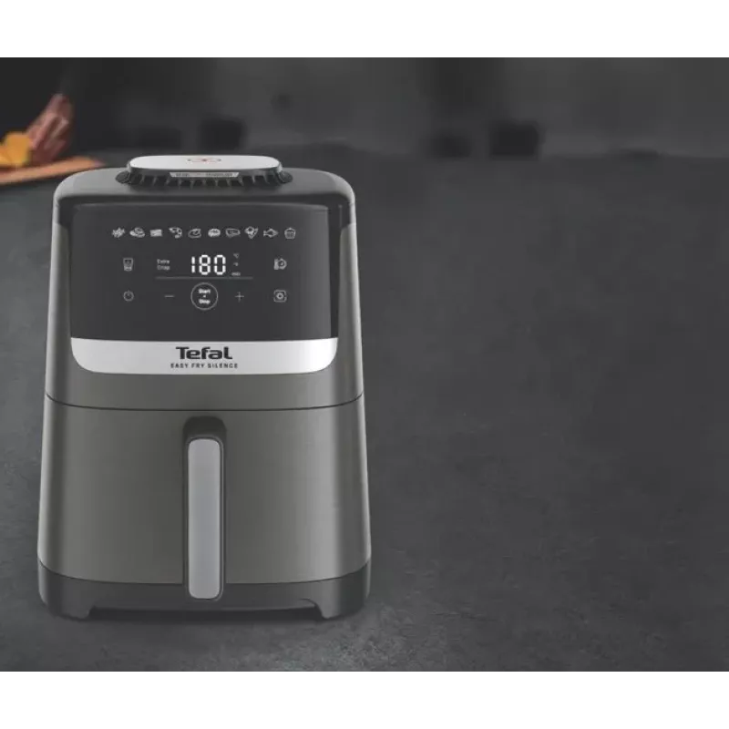 Tefal Easy Fry Silence EY551HE0 fritüür Üksik 5 L Eraldiseisev kuumaõhufritüür Must, Hall, Roostevaba teras