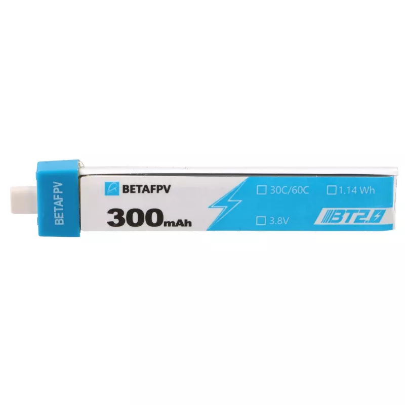 BetaFPV BT2.0 1S droonipatarei komplekt 300mAh 8-pakk, 3,8V