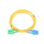 Patchcord Extralink SC/UPC - SC/APC PVC, Singlemode Duplex G.652D, 3 mm, 0,5 m