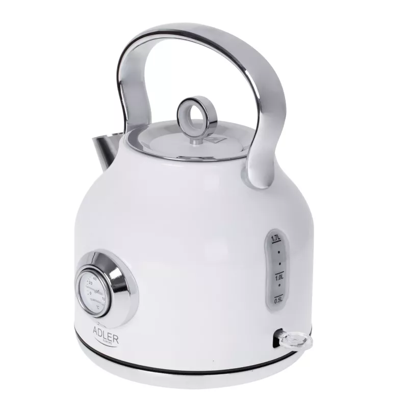 Elektriline veekeetja Adler 1,7 L 2200 W Metallic Valge