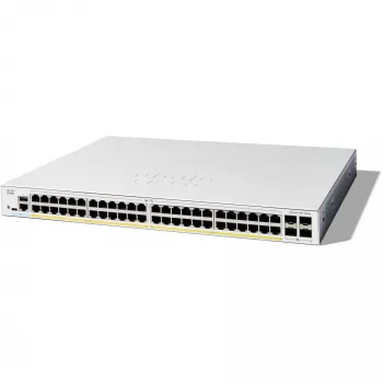 Hallatav kommutaator Cisco Catalyst 1300-48FP-4X, 48 pordiga GE, täielik PoE, 4x10GE SFP+