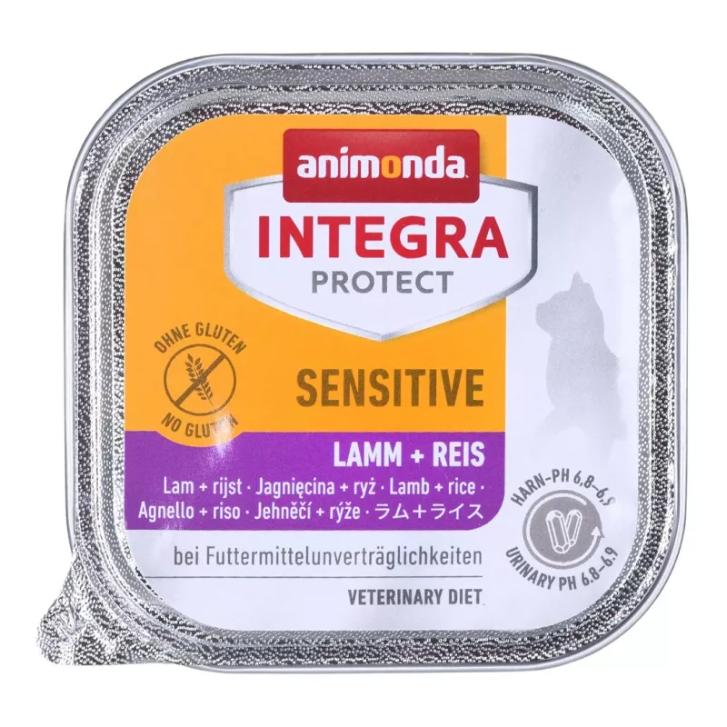 Märg kassitoit animonda Integra Protect Sensitive Mature Lamb & Rice 100 g, teraviljavaba, gluteenivaba, suhkruvaba