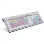 Logickeyboard Avid Pro Tools QWERTZ German Must Hõbedane