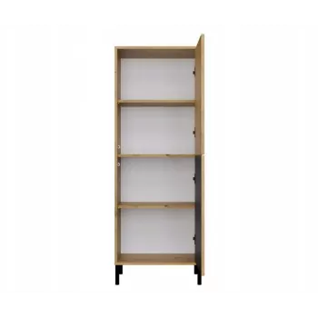 KAMARO 2DK õhuke/GŁ tamm ARTISAN DISPLAY CABINET