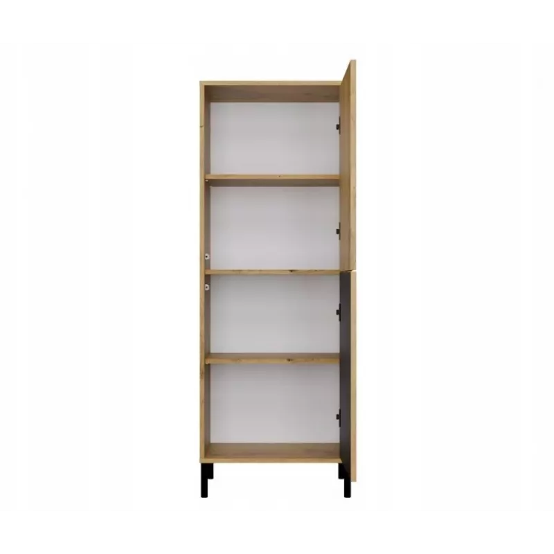 KAMARO 2DK õhuke/GŁ tamm ARTISAN DISPLAY CABINET