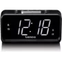 Digitaalne äratuskell Lenco CR-28BK FM-raadio ja USB-laadimisega