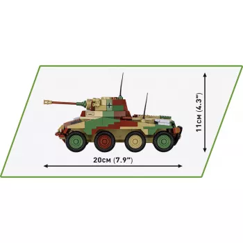Cobi ajalooline kollektsioon II maailmasõda SD.Vehicle 234/2 Puma sõiduk, mitmevärviline