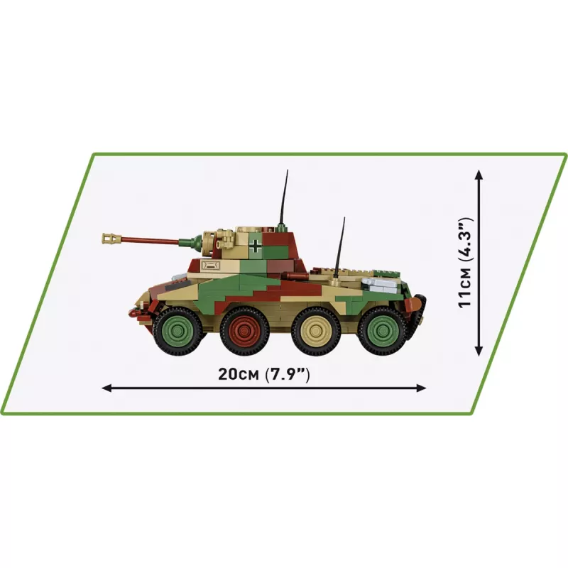 Cobi ajalooline kollektsioon II maailmasõda SD.Vehicle 234/2 Puma sõiduk, mitmevärviline