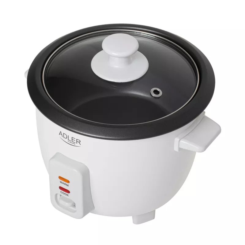 Adler AD 6418 riisikeetja, must, roostevaba teras, 1000 W