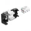 DELOCK Keystone-moodul RJ45-pistik - LSA Cat.6 45° nurga all varjestamata must