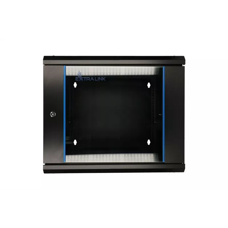 Extralink Rack-kapp 6U 600x600 AZH Must seinakinnitusega, pöörduv