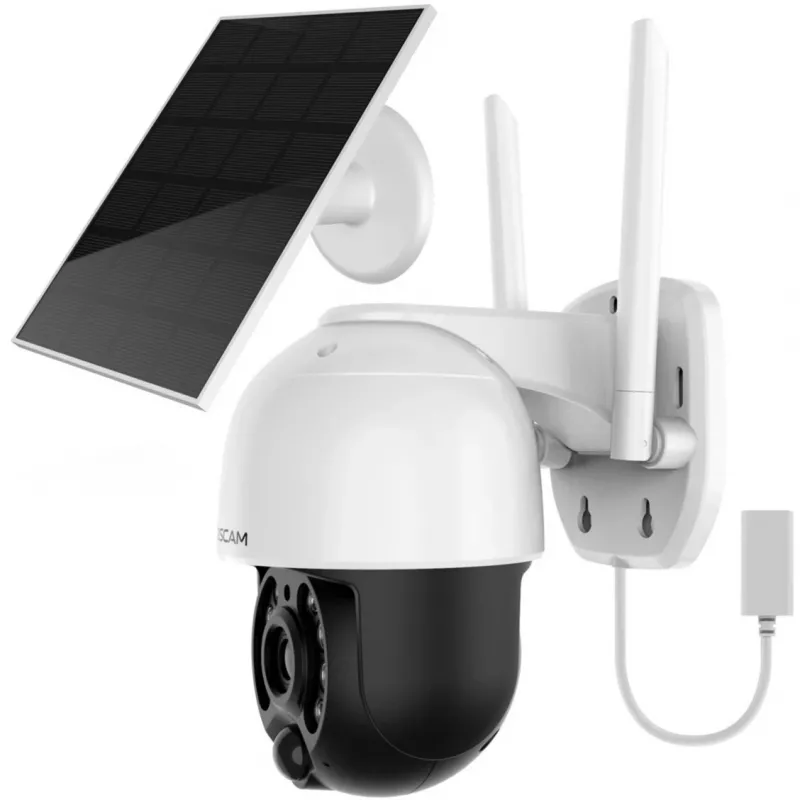IP-valvekaamera Foscam B4 Dome 4 MP (2560×1440), Wi‑Fi 2,4 GHz, IP65, Päike + Aku 5000 mAh, 355° pööre, 90° kallutus
