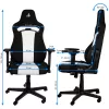 Nitro Concepts E250 polsterdatud iste, polsterdatud seljatugi