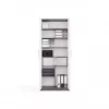 OLIV 2D CLOSED SHELVING UNIT, ANTHRACITE/Valge SET