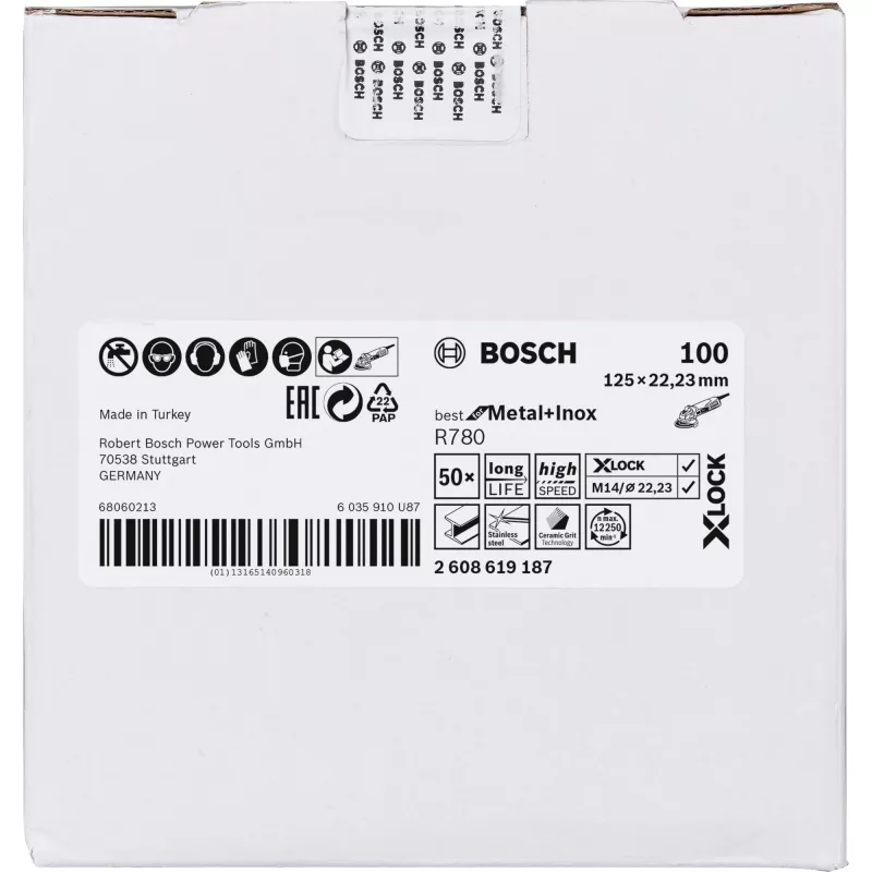 Bosch 2 608 619 187 pöörleva tööriista lihvimis-/lihvimistarvik Teras Lihvketas