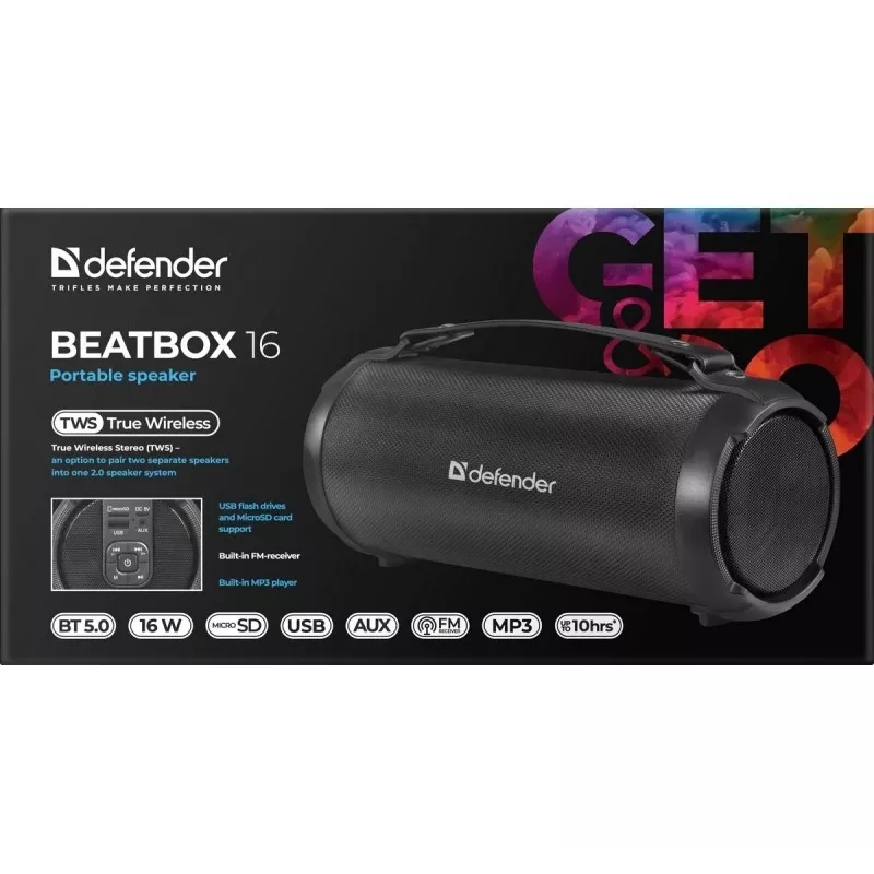 Bluetooth kõlar BEATB OX 16W, 65216, DEFENDER