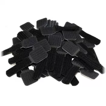 LABEL THE CABLE PRO Seinale kinnitatav takjapaelaga kaablihoidja, 50 tk - must