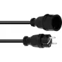 Pikendusjuhe PSSO 30245700, 3×1,5 mm², 5 m, must