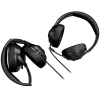 LORGAR Noah 101, mängupeakomplekt mikrofoniga, 3,5 mm pistikuga, kaabli pikkus 2 m, kokkupandav disain, PU-nahk kõrvapadjad, suurus: 185*195*80 mm, 0,245 kg, must