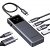 Ugreen Uno - jaotur - 6-in-1 USB C - 1 x HDMI + 2 x USB-C 3.2 Gen 2 + 2 x USB-A 3.2 Gen 2 + 1 x USB-C (toiteallikas) (35998)