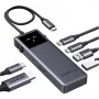 Ugreen Uno - jaotur - 6-in-1 USB C - 1 x HDMI + 2 x USB-C 3.2 Gen 2 + 2 x USB-A 3.2 Gen 2 + 1 x USB-C (toiteallikas) (35998)