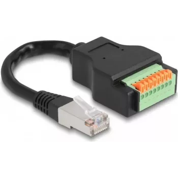 DeLOCK RJ45 kaabel Cat.5e pistik klemmiploki adapteriga 15 cm