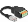 DeLOCK RJ45 kaabel Cat.5e pistik klemmiploki adapteriga 15 cm