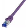 Logilink Professional Ultraflex - Patch-kaabel - RJ-45 (I) kuni RJ-45 (I) - 50 cm - 6 mm - S/FTP - Cat.7 toorkaabel (kaabel) / CAT 6a (pordid) - Halogeenivaba, vormitud, tõmbevaba - lilla, R