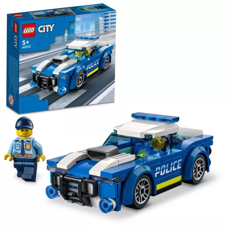 LEGO 60312 City Politseiauto Mänguasi lastele alates 5. eluaastast koos politseinik-minifiguuriga Väike kingiidee Adventures seeria jälitusmasin ehituskomplekt