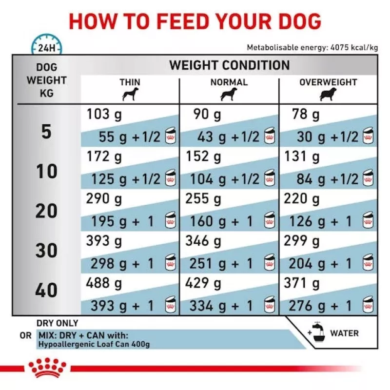Kuiv koeratoit Royal Canin Hypoallergenic veterinaarne koostis, 2 kg, linnuliha, täiskasvanud koerad, gluteenivaba