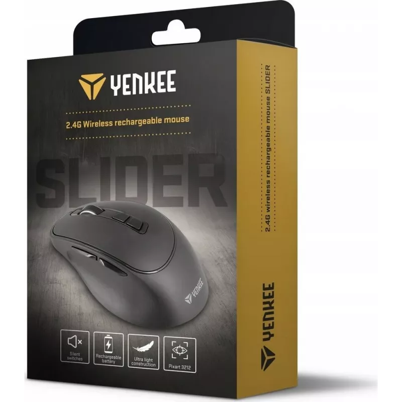 Juhtmevaba hiir YENKEE YMS 2080GY SLIDER 2.4Ghz