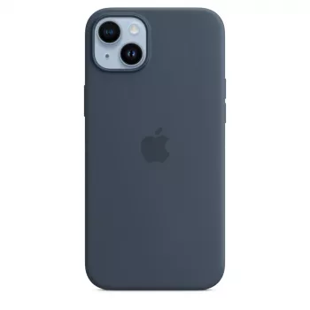 Silikoonümbris Apple iPhone 14 Plus MagSafe Storm Blue