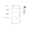 Kaitsev tagakaas FIXED Apple iPhone Air jaoks — läbipaistev TPU sisemine + PC välimine, MagSafe tugi