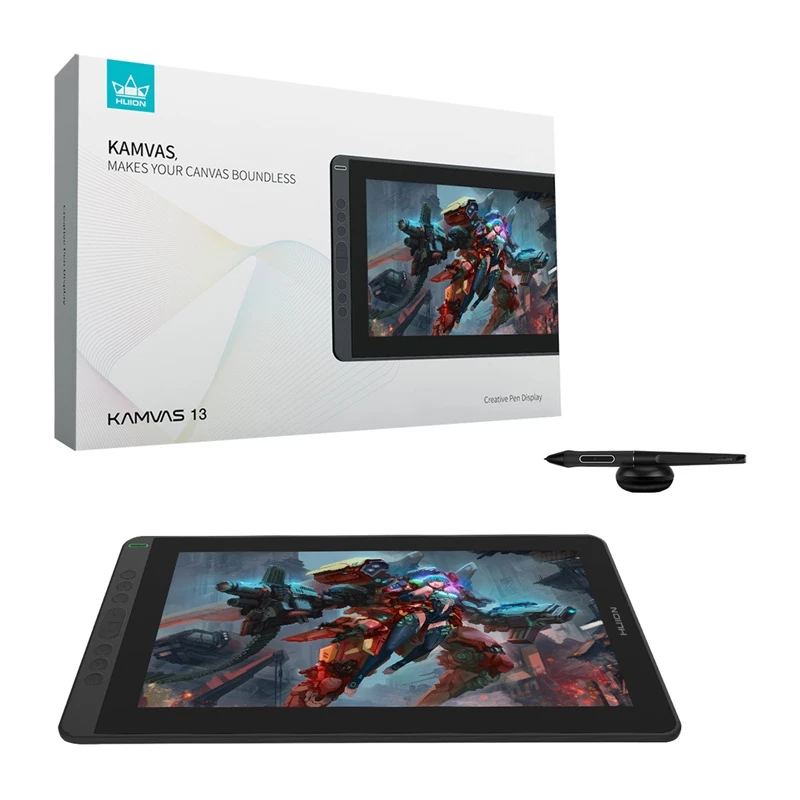 Graafiline tahvel HUION Kamvas 13 13,3 tolli IPS 5080 lpi USB Windows Mac (avatud kast, demo)