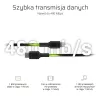 Lightning to USB‑C kaabel roheline Cell KABGC07, 1 m, must, Lightning (isane) to USB‑C (isane), 480 Mbps