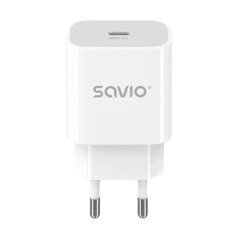 Seinalaadija 20W LA-09 USB-C QC, PD 3.0 Savio SAVLA-09