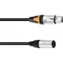 Adapterkaabel PSSO DMX XLR 3‑kontaktiliselt 5‑kontaktilisele, 0,3 m pikkus